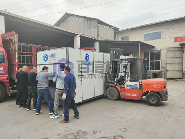 云南山藥烘干機發貨現場